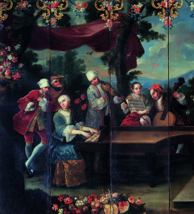 Fashion, Music, and Secret Messages in a Mexican Folding Screen